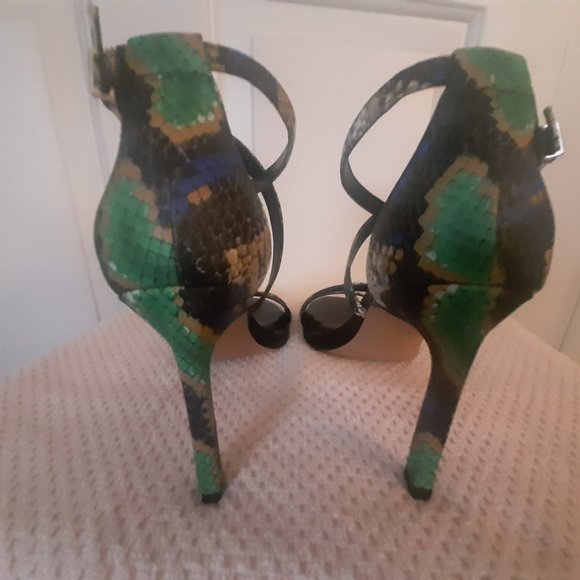 Multi-Color Strappy Heels - Picture 2 of 7